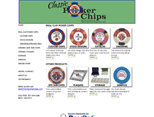 Tablet Screenshot of pokerchipsonline.com